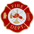 Fire Department Badge Pin